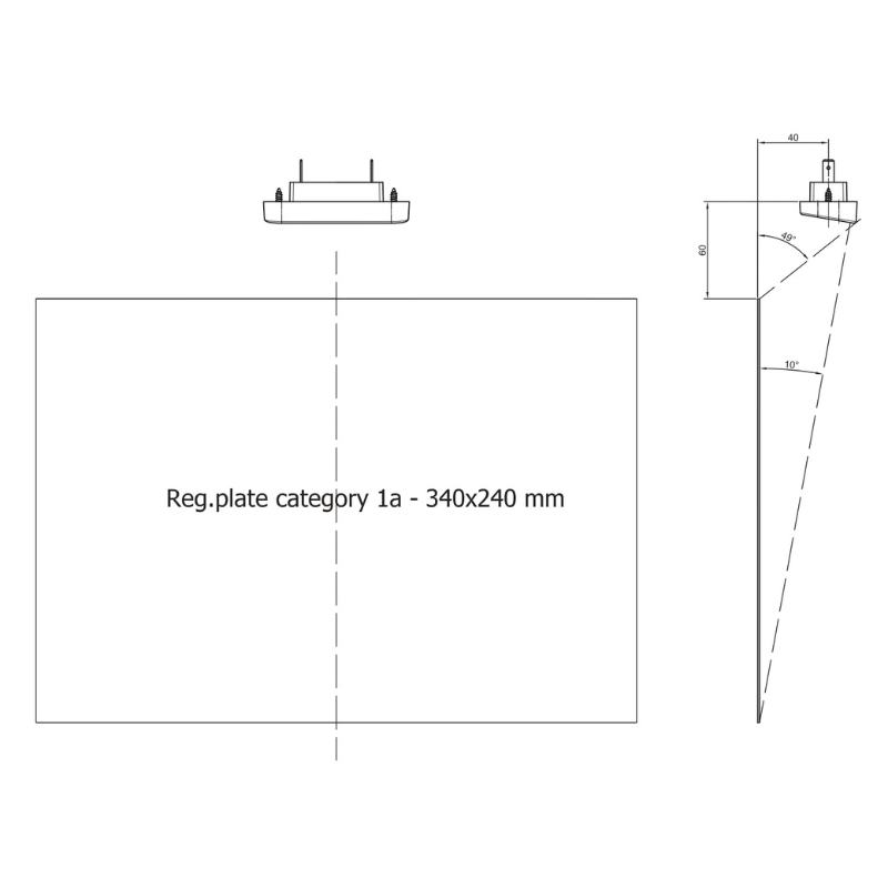 Lampa LED pentru numar inmatriculare, 8.25 x 3.25cm, 12/24V [5]