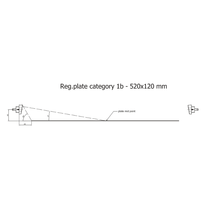 Lampa LED pentru numar inmatriculare, 8.25 x 3.25cm, 12/24V [8]