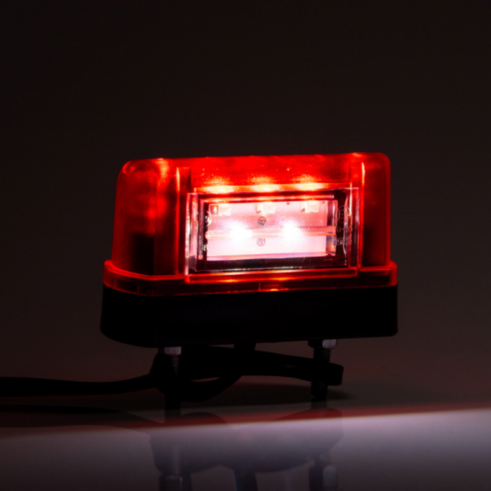 Lampa LED pentru numar inmatriculare si pozitie, alb cu rosu - Fristom FT-016A LED [6]