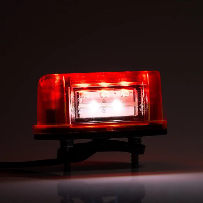 Lampa LED pentru numar inmatriculare si pozitie, alb cu rosu - Fristom FT-016A LED [2]