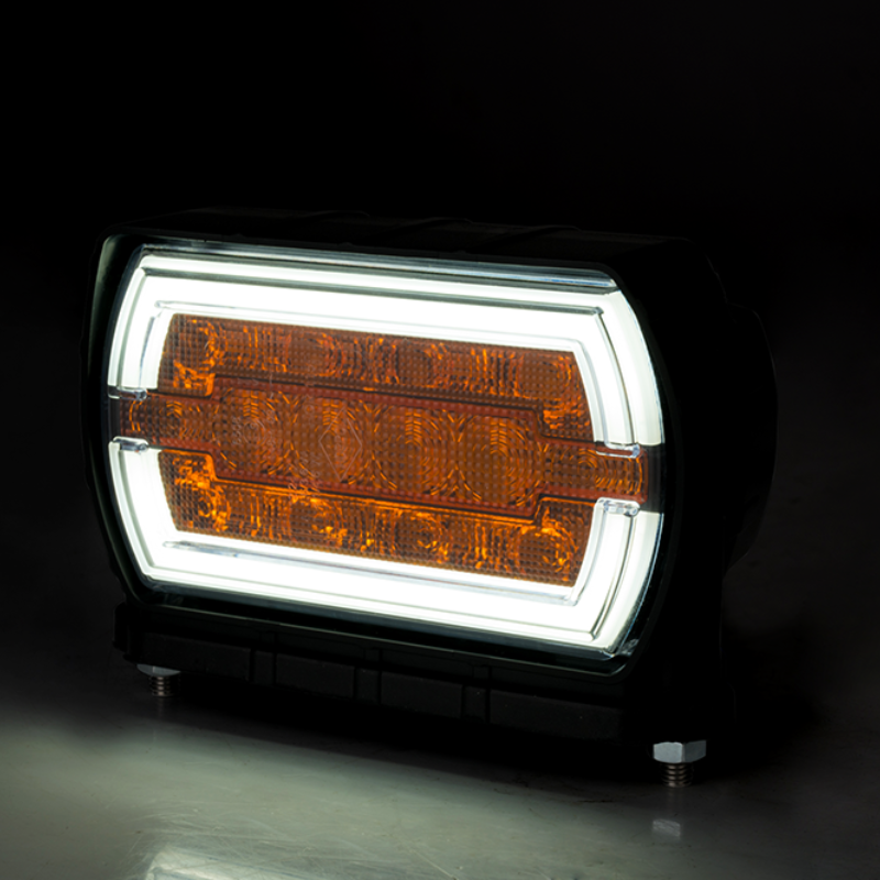Lampa LED Semnalizare Fata, cu 2 functii, 13.1 x 8.6cm, 12/24V, CLEOfront, Montare Inferioara, si Pozitie [4]