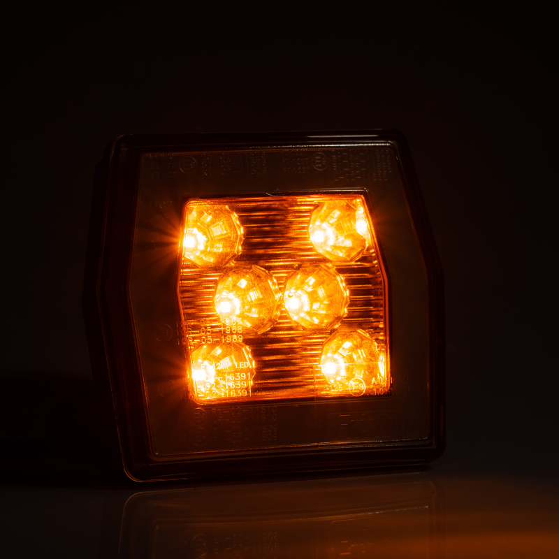 Lampa LED Semnalizare Fata Multifunctionala cu 2 Functii, Pozitie Neon, 9.95 x 9.3cm, 12/24V, cablu 1m [8]