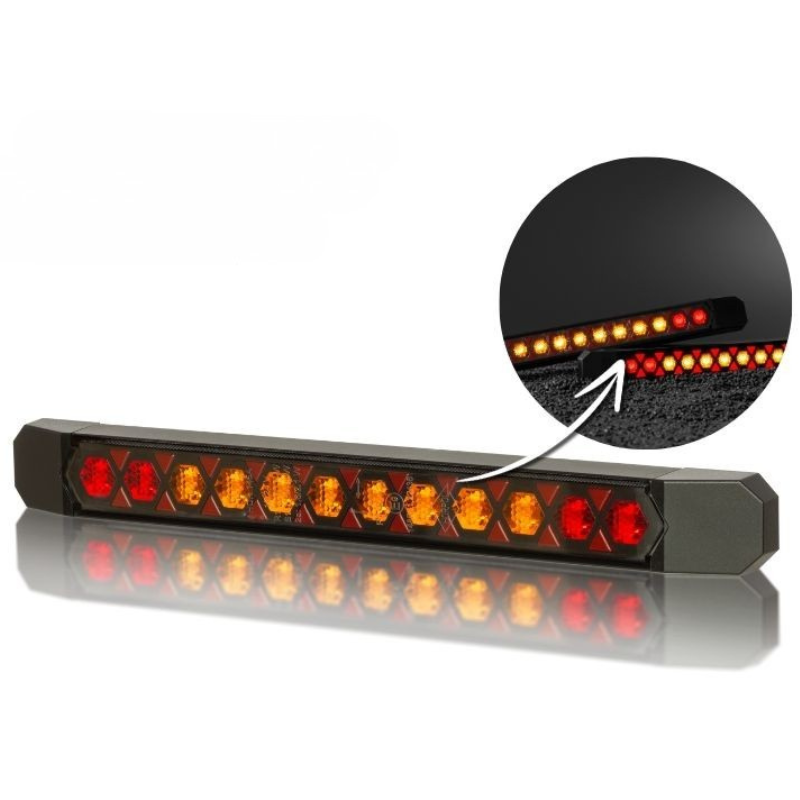 Lampa LED Spate Multifunctionala, 3 Functii, 12/24V, Semnalizare Statica, IP68 [1]