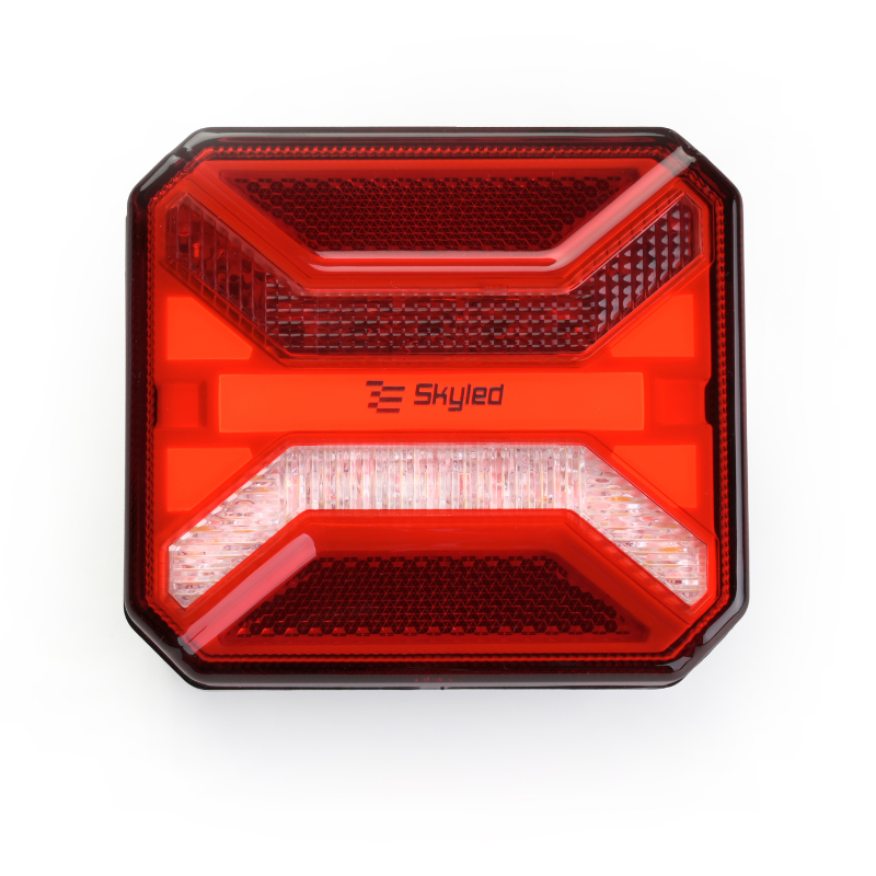Lampa LED Spate Patrata, 12-24V, cu Pozitie, Marsarier, Ceata si Catadioptru [8]
