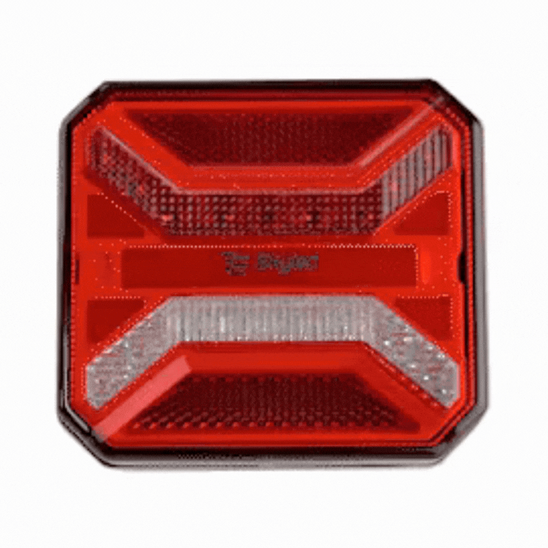 Lampa LED Spate Patrata, 12-24V, cu Pozitie, Marsarier, Ceata si Catadioptru [2]