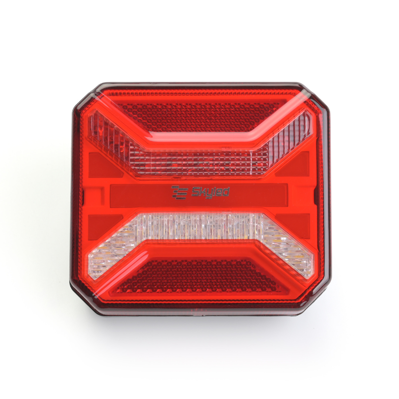 Lampa LED Spate Patrata, 12-24V, cu Pozitie, Marsarier, Ceata si Catadioptru [10]