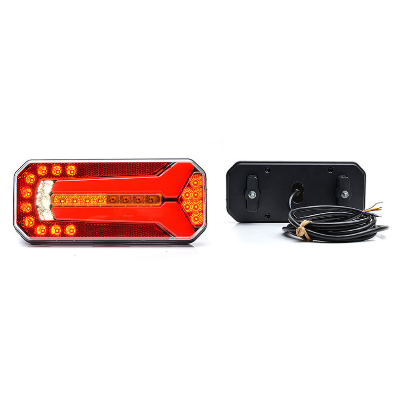 Lampa LED spate, tripla cu 7 functii, neon, semnalizare dinamica, 12/24V, 23.6cm [3]
