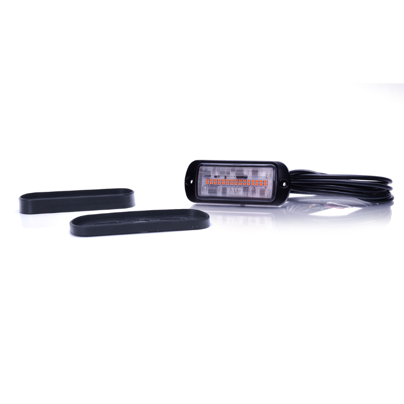 Lampa LED de avertizare stroboscop cu lumina portocalie, 11.29 x 4.59cm, ADR [5]