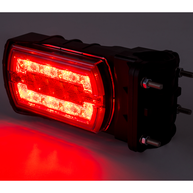 Lampa LED Tripla multifunctionala, 17cm, 12V-24V, pozitie, frana, semnalizare, montaj pe tub [5]