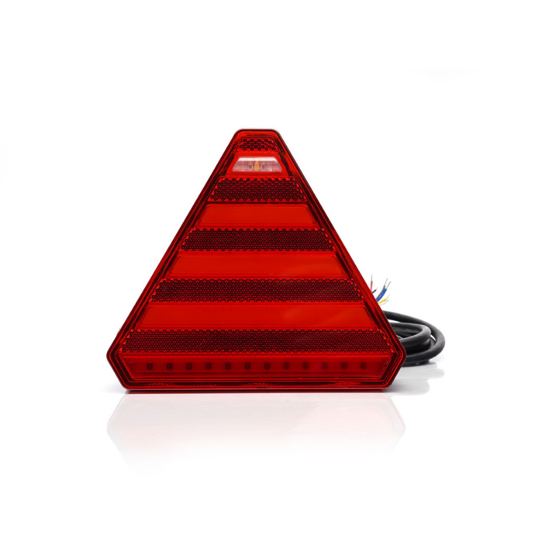 Lampa LED triunghiulara multifunctionala spate, tripla cu 6 functii, 12/24V, 16.3 x 14.3cm, cablu [7]