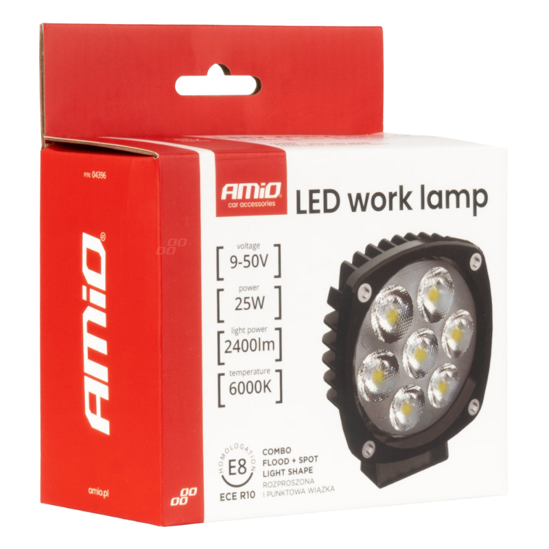 Lampa lucru LED, 25W, tip combo, 9-50V, omologata, vehicule, utilaje, off-road [8]