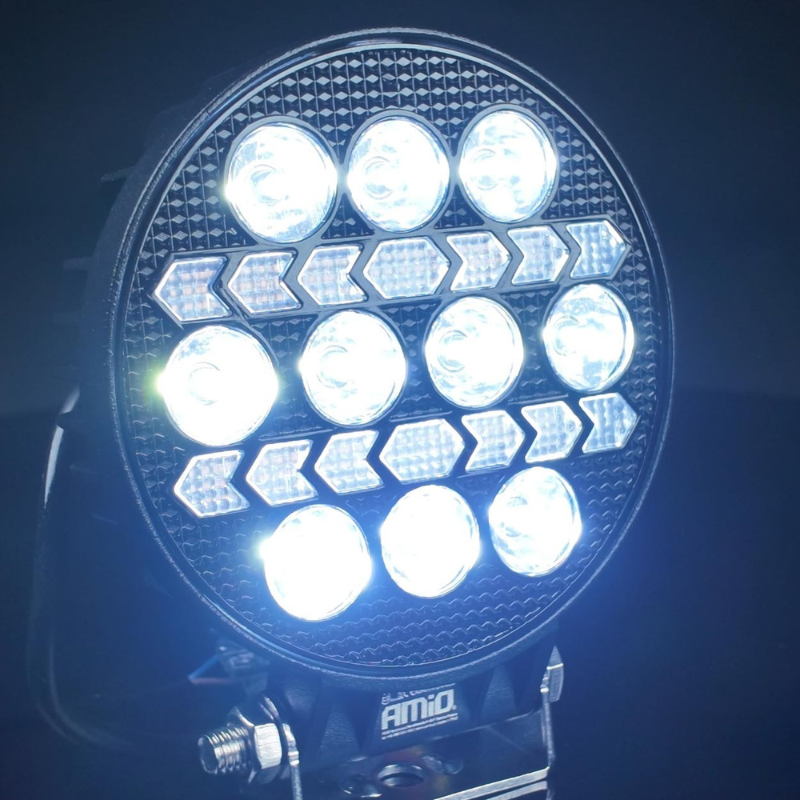 Lampa lucru LED, 45W, 3000 lumeni, lumina alba, galbena, 10-36V, omologata, vehicule, utilaje [4]