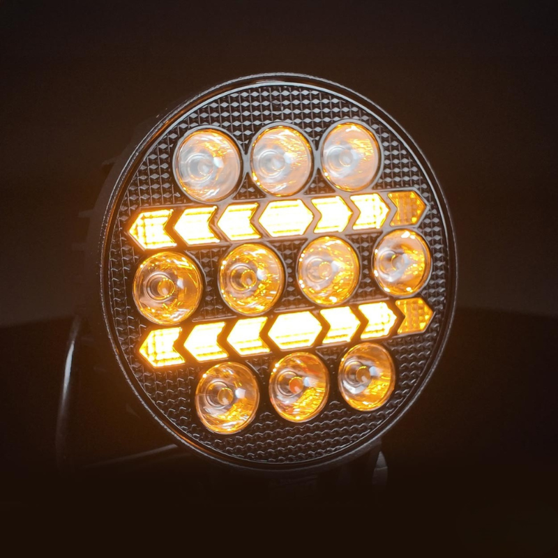 Lampa lucru LED, 45W, 3000 lumeni, lumina alba, galbena, 10-36V, omologata, vehicule, utilaje [3]