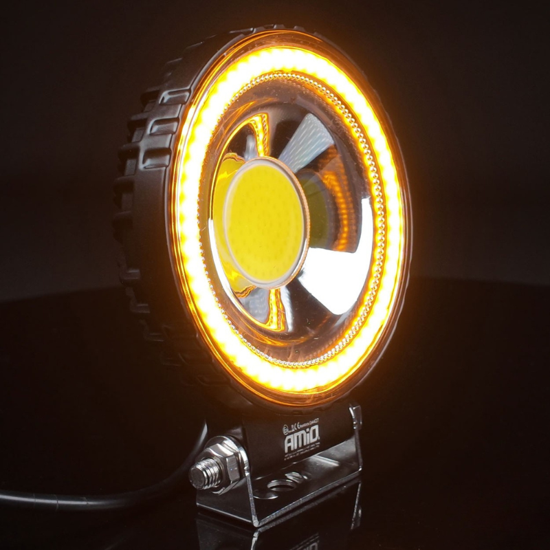 Lampa lucru LED, 48W, 3600 lumeni, lumina alba, galbena, 10-36V, vehicule, utilaje, flood [4]