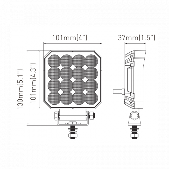Lampa marsarier, proiector, 12/24V, 25W [2]