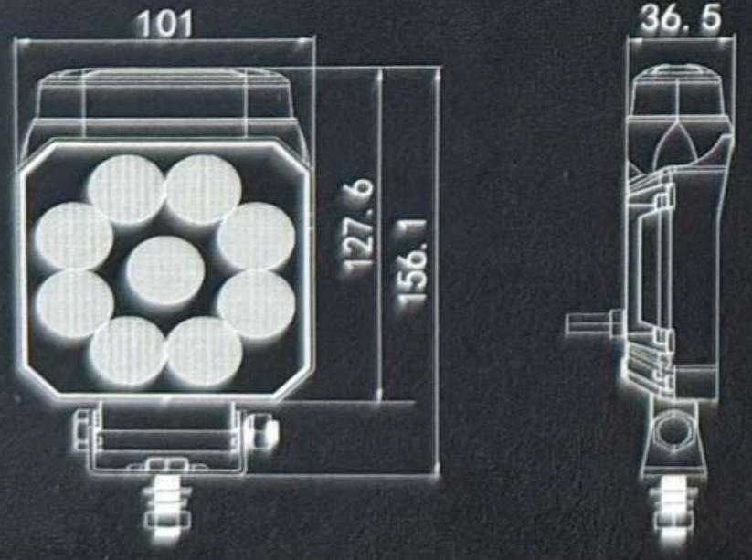 Lampa mers inapoi + stroboscop, 10.1 x 12.76cm [12]