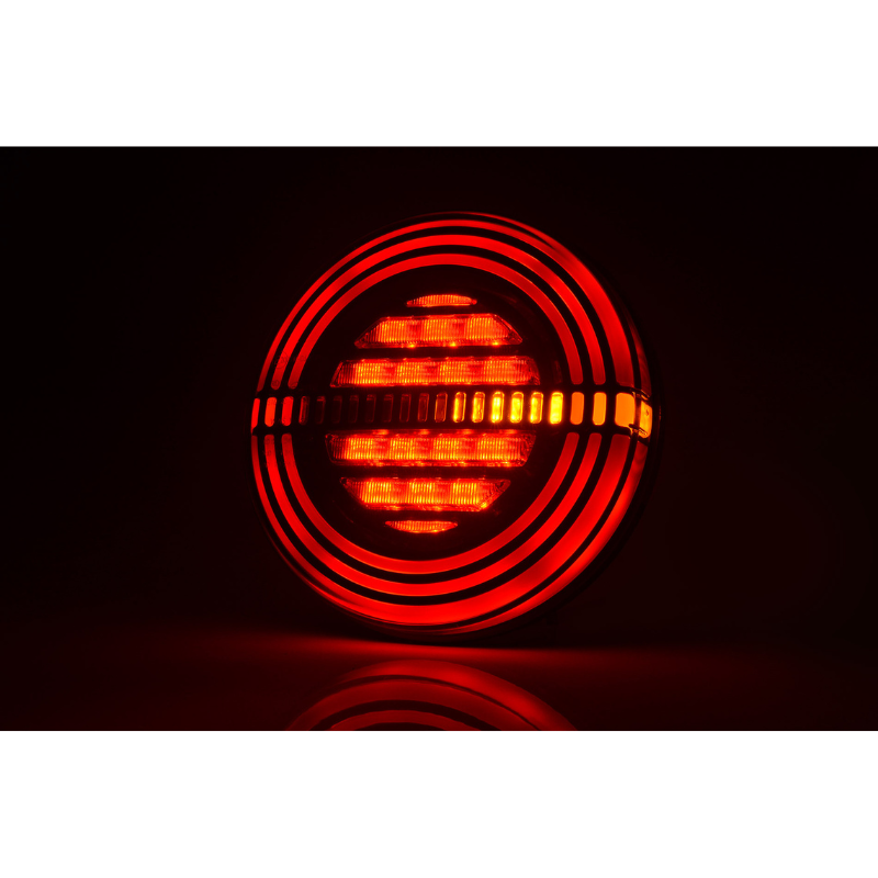 Lampa multifunctionala rotunda LED spate, tripla cu 3 funcții, ADR, neon, semnalizare dinamica, 12/24V, 14.20cm [3]