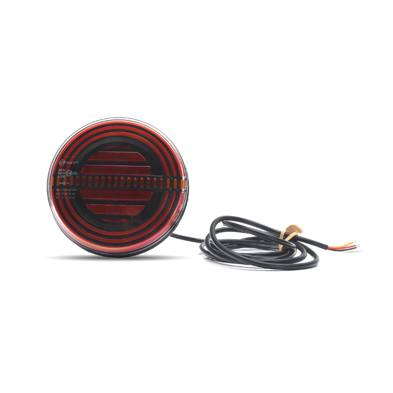 Lampa multifunctionala rotunda LED spate, tripla cu 3 funcții, ADR, neon, semnalizare dinamica, 12/24V, 14.20cm [5]