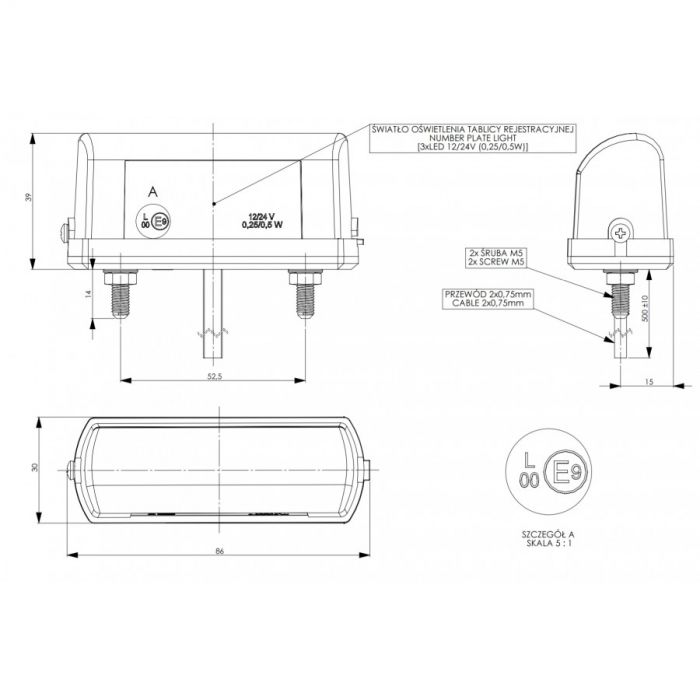 Lampa numar LED - Truck LED L1665 [2]