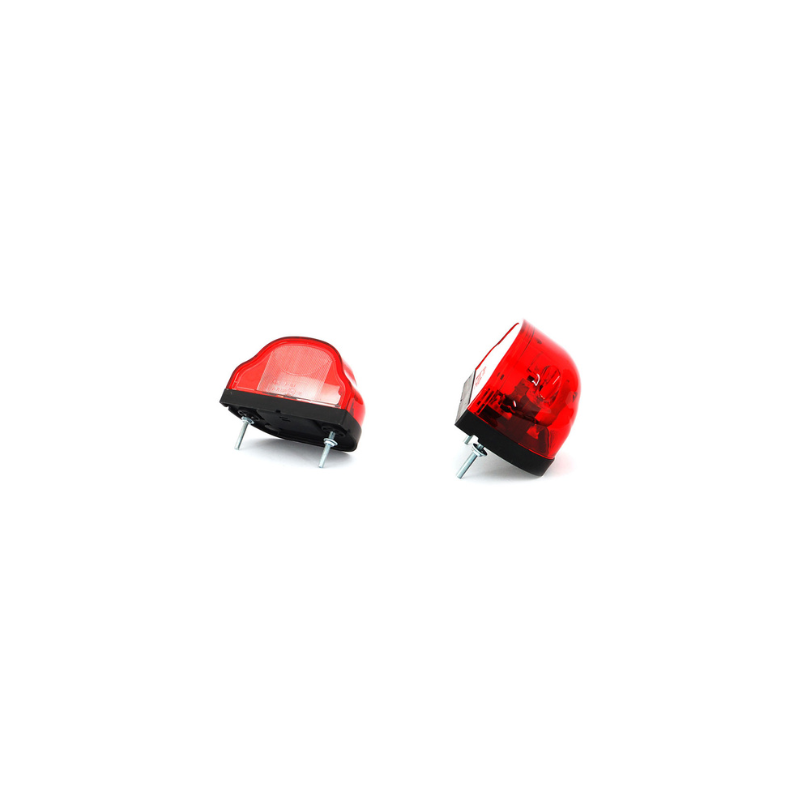 Lampa pentru numar inmatriculare si pozitie, alb cu rosu, 10.1 x 5.96cm, 12/24V, W71 [2]