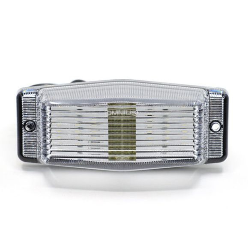 Lampa Pozitie Portocalie cu sticla clara, Gabarit LED Double Burner, Old School, 24V, 12.6 x 5.5cm [7]