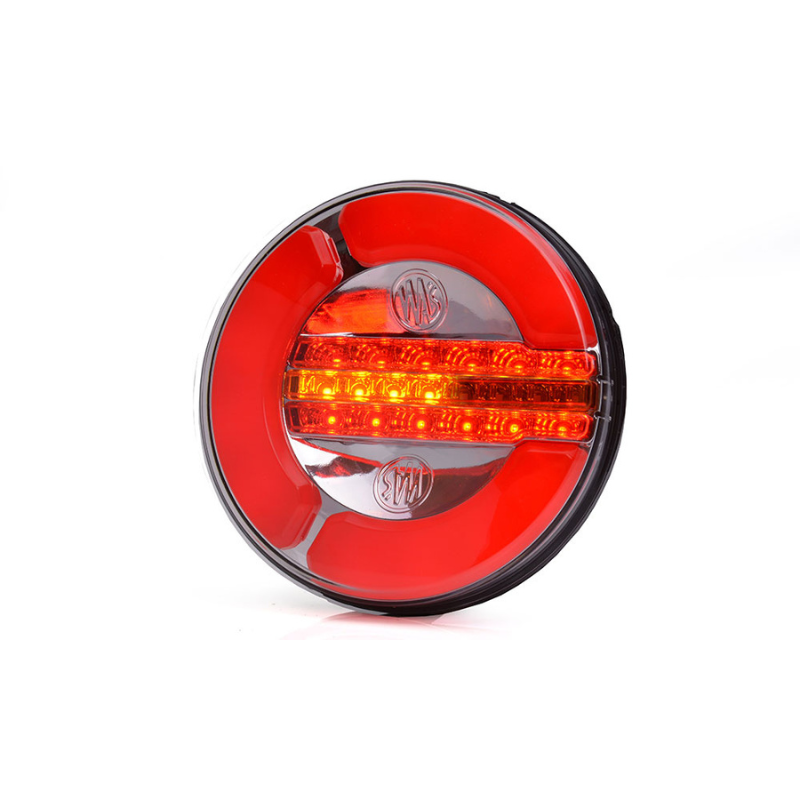 Lampa rotunda LED spate, tripla cu 3 functii, neon, semnalizare dinamica, 12/24V, 14.20cm [7]