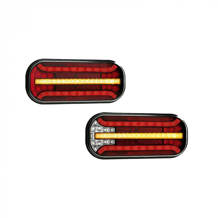 Lampa semnalizare dinamica spate FT-230 LED, cu mufa baioneta, 21.43 x 9.43cm [2]