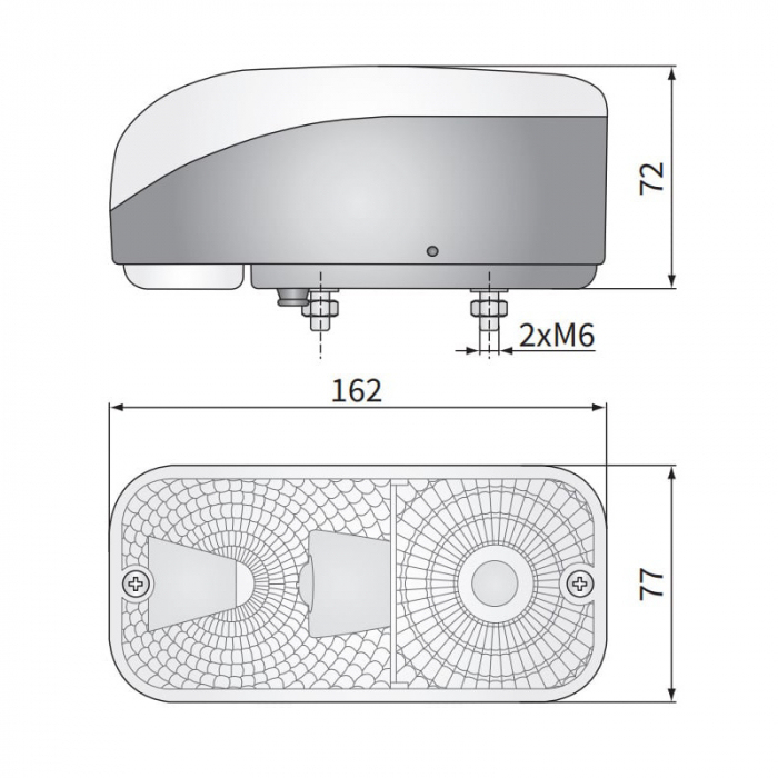Lampa semnalizare Fata, LA 5, cu pozitie - Wesem LA5.39800 [5]