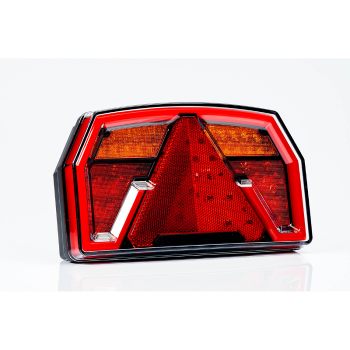 Lampa semnalizare LED cu efect neon, Canbus si triunghi, 24 x 14cm, 12V, mufa Bajonet [5]