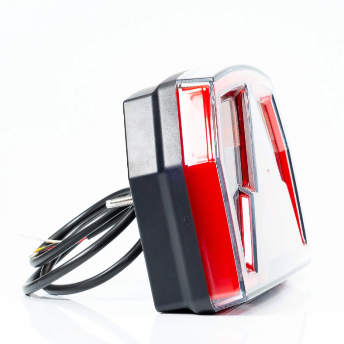 Lampa semnalizare LED cu efect neon, Canbus si triunghi, 24 x 14cm, 12V, cablu 1m [6]