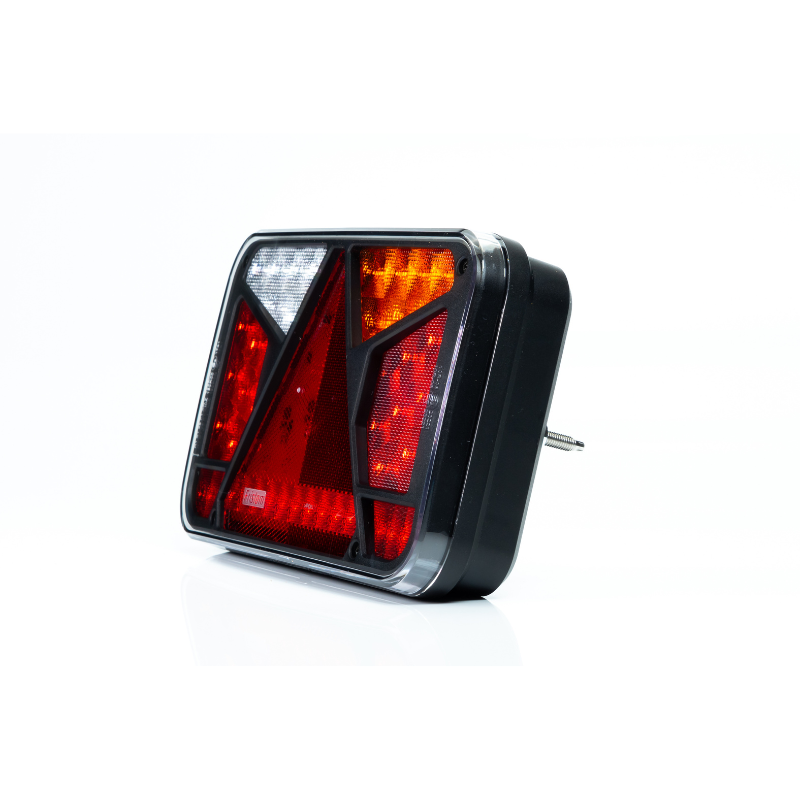 Lampa semnalizare LED, Tripla cu Canbus si triunghi, 24 x 14cm, 12V, mufa Bajonet 6 pini [6]