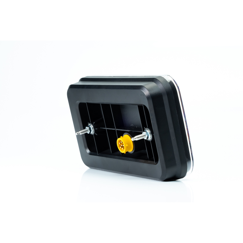 Lampa semnalizare LED, Tripla cu Canbus si triunghi, 24 x 14cm, 12V, mufa Bajonet 6 pini [6]