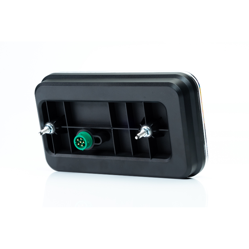Lampa semnalizare LED, Tripla cu Canbus si triunghi, 24 x 14cm, 12V, mufa Bajonet 6 pini [19]