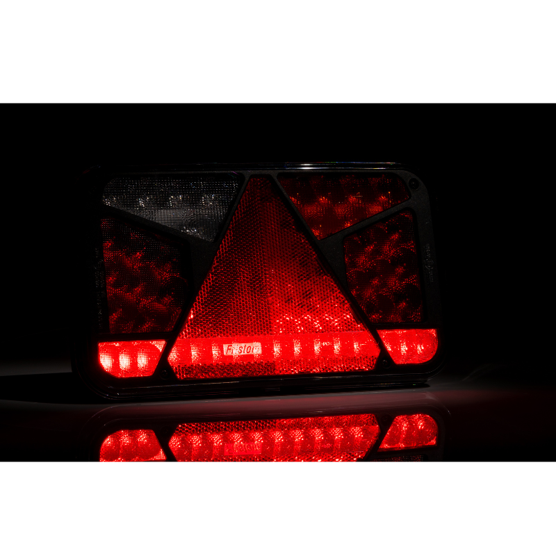 Lampa semnalizare LED, Tripla cu Canbus si triunghi, 24 x 14cm, 12V, mufa Bajonet 6 pini [14]