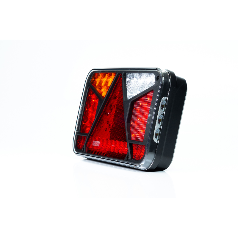 Lampa semnalizare LED, Tripla cu Canbus si triunghi, 24 x 14cm, 12V, mufa Bajonet 6 pini [8]