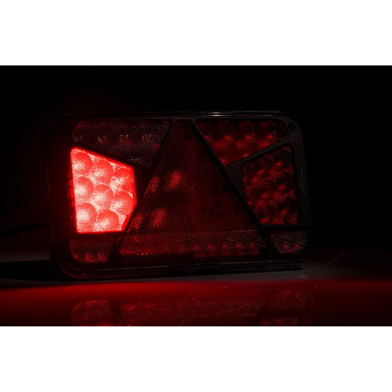 Lampa semnalizare LED, Tripla cu Canbus si triunghi, 24 x 14cm, 12V, mufa Bajonet 6 pini [11]