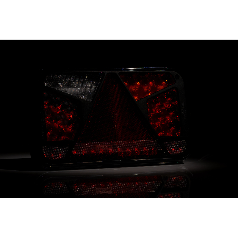 Lampa semnalizare LED, Tripla cu Canbus si triunghi, 24 x 14cm, 12V, mufa Bajonet 6 pini [8]