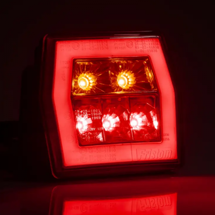 Lampa semnalizare spate cu LED, Pozitie Neon, cu 3 functii, 9.95 x 9.3cm - Fristom  FT-120 LED [3]