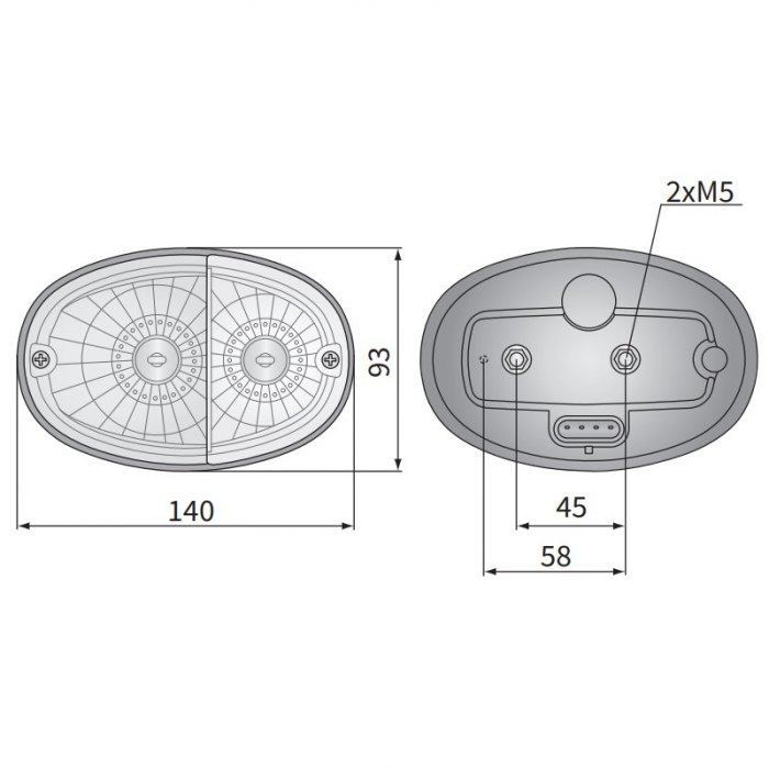 Lampa semnalizare spate LT 3 - Wesem LT3.48410.01 [3]