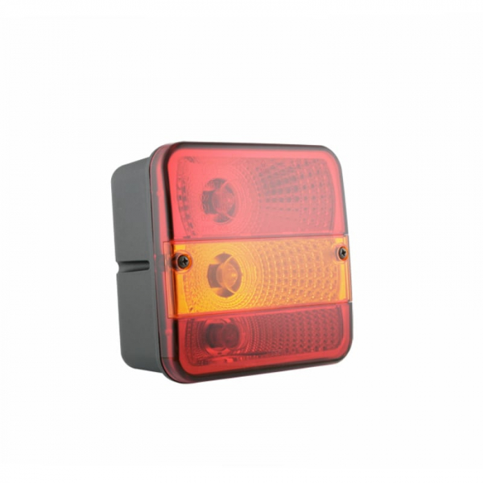 Lampa semnalizare spate, tripla cu 3 functii, 140 x 140mm - Wesem LT2.26600.01 [13]
