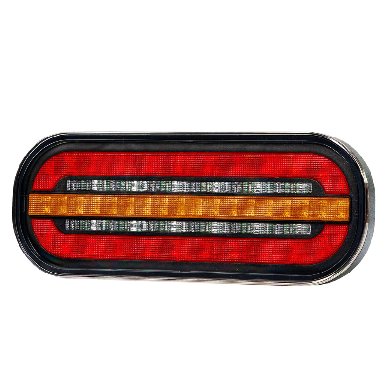 Lampa semnalizare cu mufa, tripla cu semnalizare dinamica, 19.5cm x 7.5cm [1]