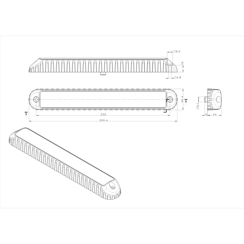 Lampa spate cu 3 functii, pozitie, stop si semnalizare, 25.54cm [5]