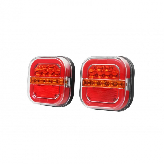 Lampa spate Full LED, pozitie cu efect neon, semnalizare dinamica, 1224V - Truck LED L2416 L2415 [4]