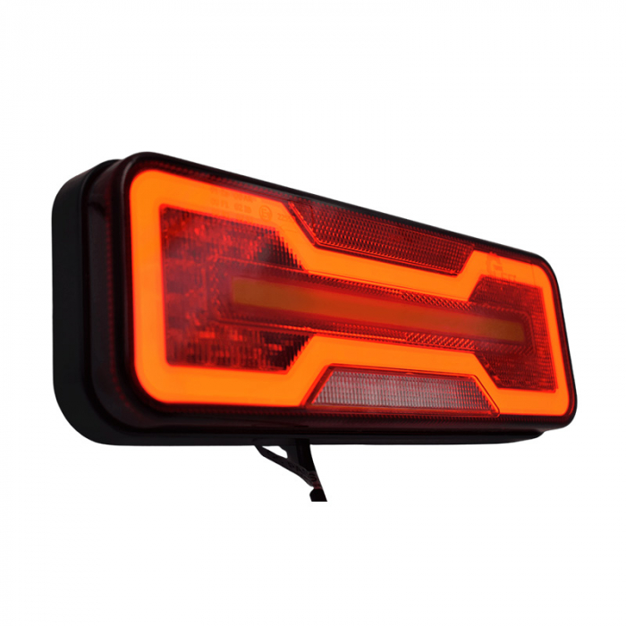 Lampa spate Full LED, pozitie cu efect neon, semnalizare dinamica, 28.4cm, 1224V - Truck LED L1871 L1872 [2]