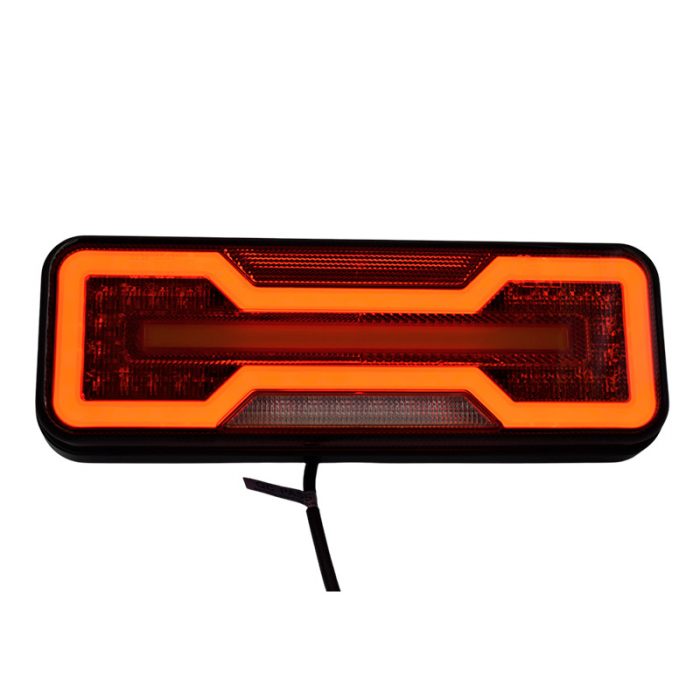 Lampa spate Full LED, pozitie cu efect neon, semnalizare dinamica, 28.4cm, 1224V - Truck LED L1871 L1872 [6]