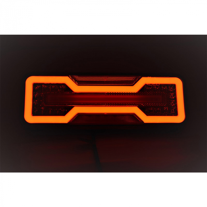 Lampa spate Full LED, pozitie cu efect neon, semnalizare dinamica, 28.4cm, 1224V - Truck LED L1871 L1872 [3]