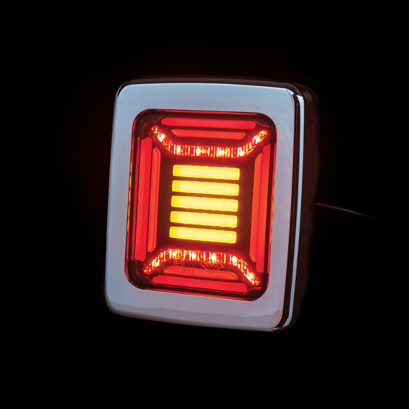 Lampa spate multifunctionala LED, CUBE, 12/24, rama metalizata, 11.5 x 13.8 x 4.03cm [3]