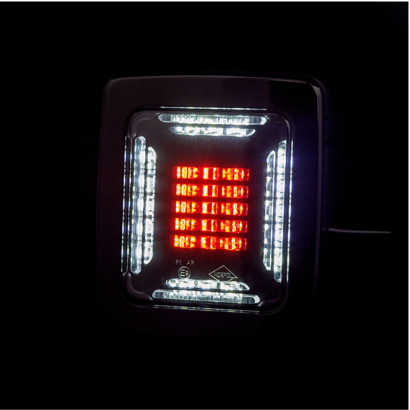 Lampa spate multifunctionala LED, CUBE, ceata + marsarier, 12/24V, 13.8 x 11.5 x 4.03 cm [4]