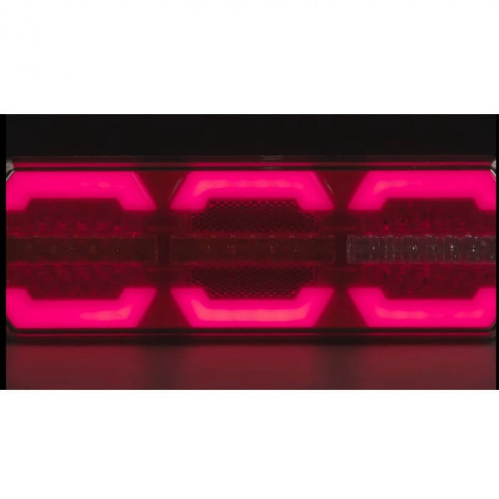 Lampa spate stop cu semnalizare dinamica, LED, efect neon, 28.3 x 10cm [9]