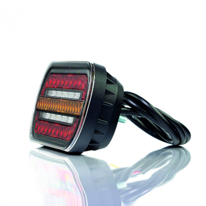 Lampa spate universala cu LED-uri, semnalizare dinamica, abajur smoke - Fristom FT-320 LED DI [4]